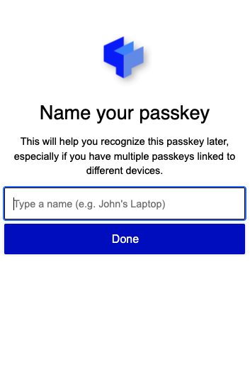 Name a passkey